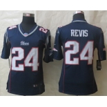 Nike New England Patriots #24 Darrelle Revis Blue Game Jersey