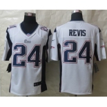 Nike New England Patriots #24 Darrelle Revis White Game Jersey