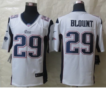 Nike New England Patriots #29 LeGarrette Blount White Game Jersey