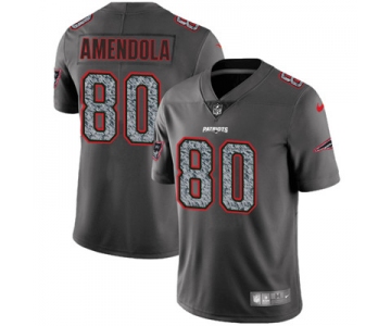 Nike New England Patriots #80 Danny Amendola Gray Static Men's NFL Vapor Untouchable Game Jersey