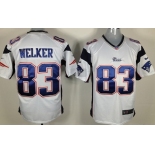 Nike New England Patriots #83 Wes Welker White Game Jersey