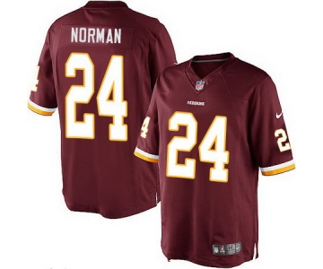 Men's Washington Redskins #24 Josh Norman Burgundy Red Team Color Stitched NFL Nike Game Jersey