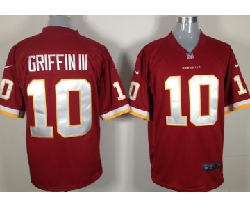 Nike Washington Redskins #10 Robert Griffin III Red Game Jersey