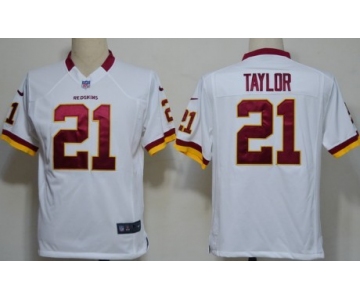 Nike Washington Redskins #21 Sean Taylor White Game Jersey