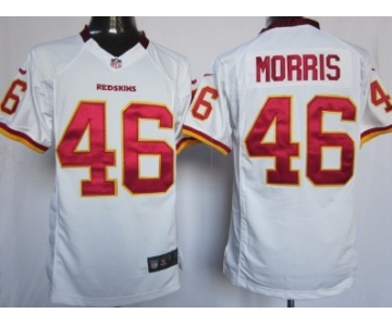 Nike Washington Redskins #46 Alfred Morris White Game Jersey