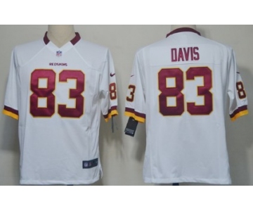 Nike Washington Redskins #83 Fred Davis White Game Jersey