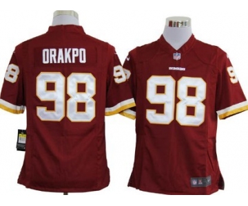 Nike Washington Redskins #98 Brian Orakpo Red Game Jersey