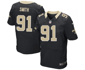 Men's New Orleans Saints #91 Will Smith Black Retired Player NFL Nike Elite Jersey