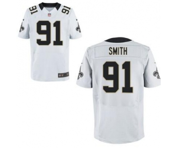 Men's New Orleans Saints #91 Will Smith White Retired Player NFL Nike Elite Jersey