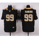 Men's New Orleans Saints #99 Sheldon Rankins Black Team Color NFL Nike Elite Jersey