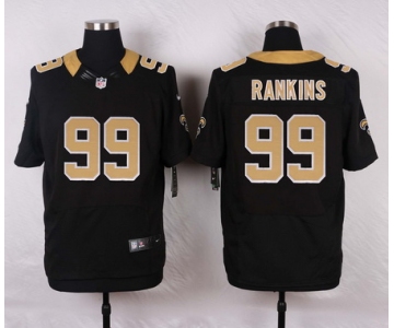 Men's New Orleans Saints #99 Sheldon Rankins Black Team Color NFL Nike Elite Jersey