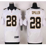 New Orleans Saints #28 C.J. Spiller White Road NFL Nike Elite Jersey