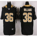 New Orleans Saints #36 P.J. Williams Black Team Color NFL Nike Elite Jersey