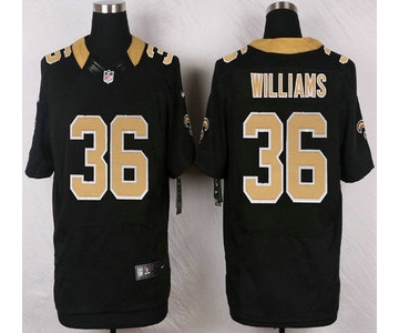 New Orleans Saints #36 P.J. Williams Black Team Color NFL Nike Elite Jersey