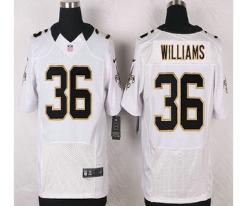 New Orleans Saints #36 P.J. Williams White Road NFL Nike Elite Jersey