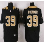 New Orleans Saints #39 Brandon Browner Black Team Color NFL Nike Elite Jersey