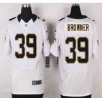 New Orleans Saints #39 Brandon Browner White Road NFL Nike Elite Jersey