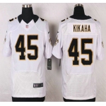 New Orleans Saints #45 Hau'oli Kikaha White Road NFL Nike Elite Jersey