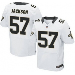 New Orleans Saints #57 Rickey Jackson White Road NFL Nike Elite Jersey