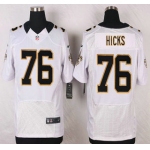 New Orleans Saints #76 Akiem Hicks White Road NFL Nike Elite Jersey