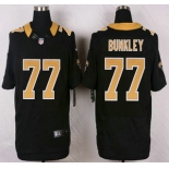 New Orleans Saints #77 Brodrick Bunkley Black Team Color NFL Nike Elite Jersey