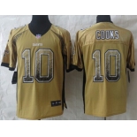 Nike New Orleans Saints #10 Brandin Cooks Drift Fashion Gold Elite Jersey