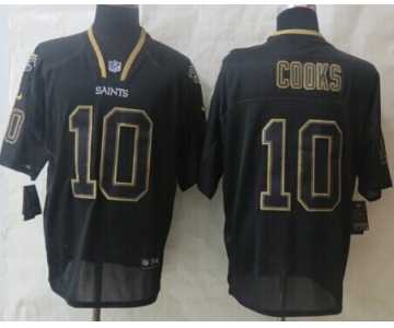 Nike New Orleans Saints #10 Brandin Cooks Lights Out Black Elite Jersey