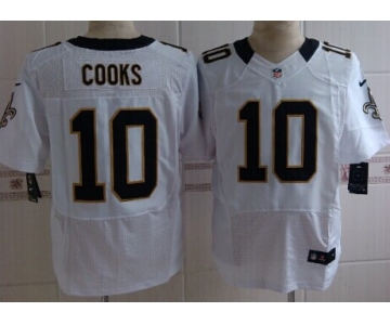 Nike New Orleans Saints #10 Brandin Cooks White Elite Jersey