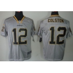 Nike New Orleans Saints #12 Marques Colston Lights Out Gray Elite Jersey