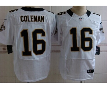 Nike New Orleans Saints #16 Brandon Coleman White Elite Jersey