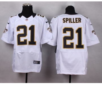 Nike New Orleans Saints #21 C.J. Spiller White Elite Jersey