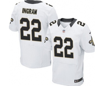 Nike New Orleans Saints #22 Mark Ingram White Elite Jersey