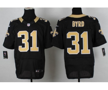 Nike New Orleans Saints #31 Jairus Byrd Black Elite Jersey