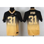 Nike New Orleans Saints #31 Jairus Byrd Black/Gold Fadeaway Elite Jersey