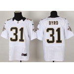 Nike New Orleans Saints #31 Jairus Byrd White Elite Jersey