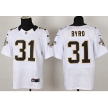 Nike New Orleans Saints #31 Jairus Byrd White Elite Jersey