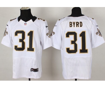 Nike New Orleans Saints #31 Jairus Byrd White Elite Jersey