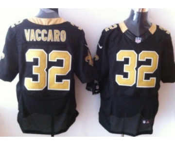 Nike New Orleans Saints #32 Kenny Vaccaro Black Elite Jersey