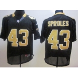 Nike New Orleans Saints #43 Darren Sproles Black Elite Jersey