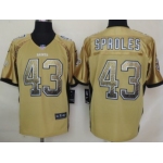 Nike New Orleans Saints #43 Darren Sproles Drift Fashion Gold Elite Jersey