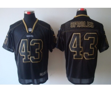 Nike New Orleans Saints #43 Darren Sproles Lights Out Black Elite Jersey