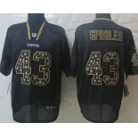 Nike New Orleans Saints #43 Darren Sproles Lights Out Black Ornamented Elite Jersey