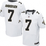 Nike New Orleans Saints #7 Morten Andersen White Elite Jersey