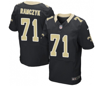 Nike New Orleans Saints #71 Ryan Ramczyk Black Team Color Men's Stitched NFL Elite Jersey