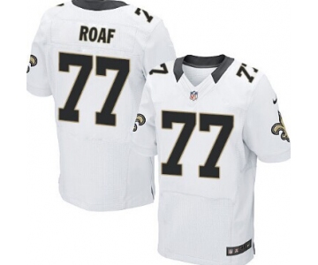 Nike New Orleans Saints #77 Willie Roaf White Elite Jersey