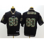 Nike New Orleans Saints #80 Jimmy Graham Black With Camo Elite Jersey