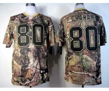 Nike New Orleans Saints #80 Jimmy Realtree Graham Camo Elite Jersey