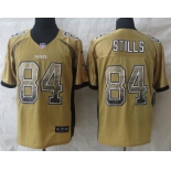 Nike New Orleans Saints #84 Kenny Stills Drift Fashion Gold Elite Jersey