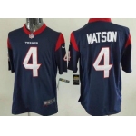 Men's 2017 NFL Draft Houston Texans #4 Deshaun Watson Navy Blue Alternate Stitched NFL Nike Elite Jersey