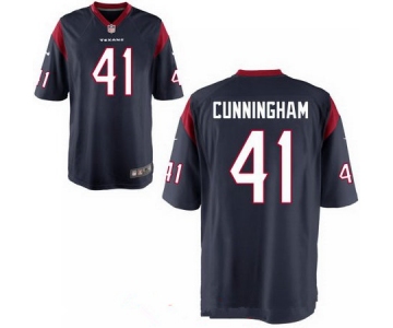 Men's 2017 NFL Draft Houston Texans #41 Zach Cunningham Navy Blue Alternate Stitched NFL Nike Elite Jersey